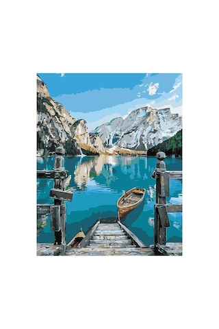 Turkuaz Göl Çerçeveli 60x75 Sayılarla Boyama Hobi Seti
