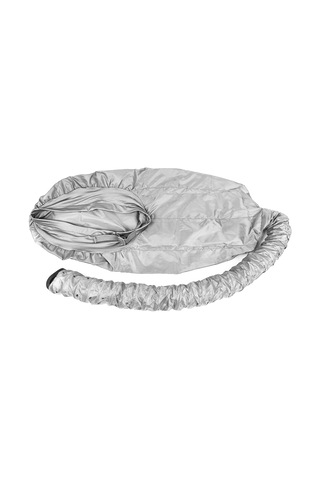 Hangfox Gümüş Renkli 70cm Uzun Borulu Saç Kurutma Şapka - Saçları Hasar Vermeden Uzun Saçlar İçin Fönlü Bakım Kaski