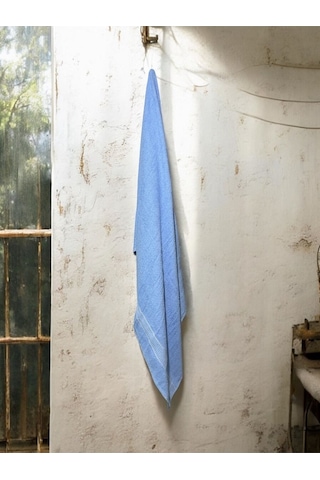 Büyük Boy Banyo Havlusu, Duş Havlusu, Tek Silgi 95 X 145cm Mavi
