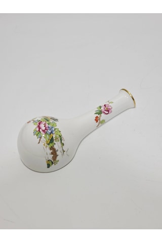 Crown Staffordshire Pagoda Desenli Porselen Duvar Vazosu 15,5x7x4cm Çok Renkli