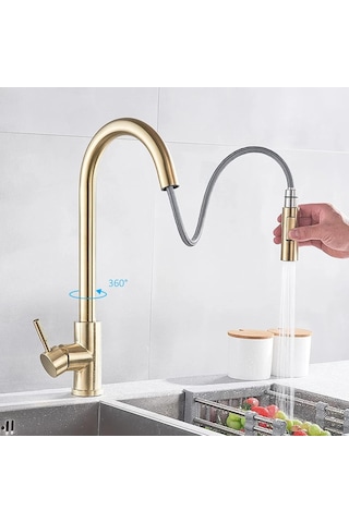 Mutfak Musluğuna Dokunarak Aşağı Püskürtücü, Sensör Lavabo Musluğu 2 Su Modları, 304 Ss 1