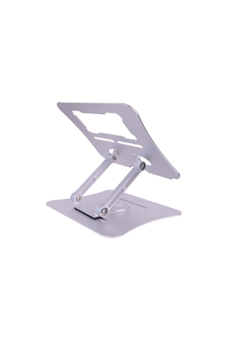G68g Gri Notebook Standı Metal, 360 Döner, Yükseklik & Açı Aya