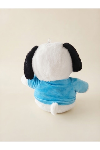 Peluş Köpek Snopyy-30 Cm -mavi Tşhirt'lü Mavi-beyaz