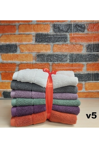 Özdilek Svv Border -6 Lı- Kalın & Yumuşak Mutfak Havlusu 33x33 - V5 Mor