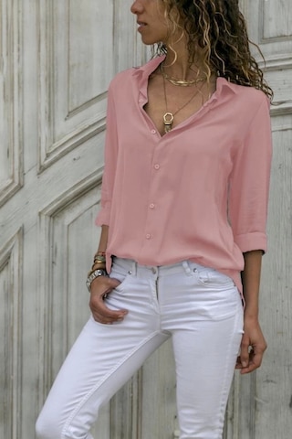 Dokuma Viskon Kumaş Efsane Gömlek Pembe