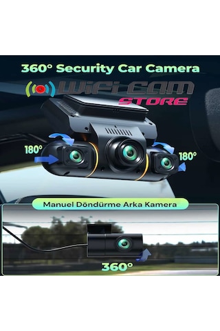 4 Kameralı 4k Uhd Gps Profesyonel Araç Kamerası