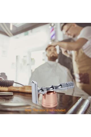 Mufunye Gül Altın Renkli Paslanmaz Çelik Tıraş Bıçağı Standı - Kompakt Ve Şık Tasarım