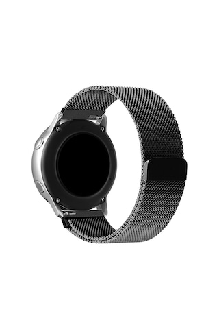 Samsung Galaxy Watch Active 2 Uyumlu Loop Metal Hasır Kordon 20mm