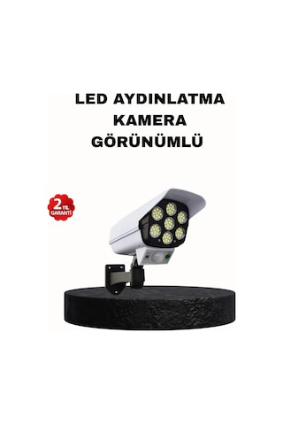Güneş Enerjili Güvenlik Işığı Dış Mekan 5 Eksen Ayarlı Ve Pır Hareket Sensörlü
