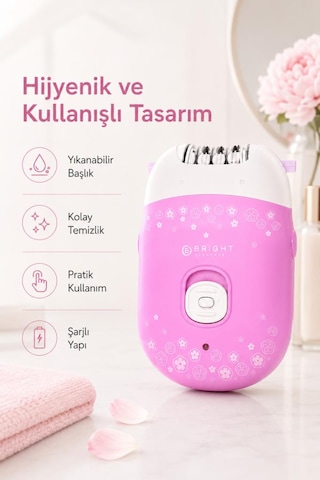 Bright Elegance Be-1189 Kablolu / Kablosuz Şarjlı 2 Kademe 18 Çift Cımbız Epilasyon Aleti