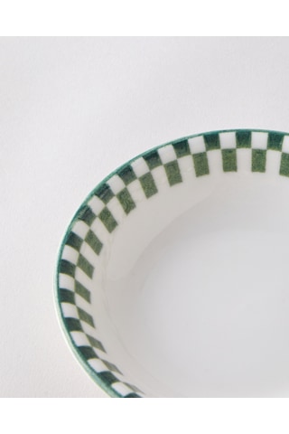 English Home Gardenia Porselen Çerezlik 11 Cm Beyaz - Yeşil Beyaz - Yeşil