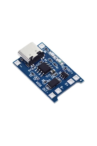 TP4056 Korumalı Type-C USB Girişli Şarj Modülü