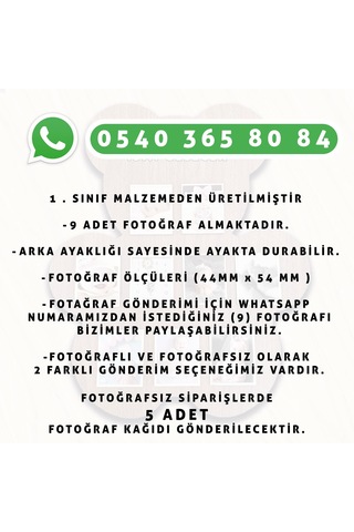 Ayı Teddy Çocuk Ve Bebekler İçin Ayaklı Fotoğraf Çerçevesi - 9 Fotoğraflı -729 04