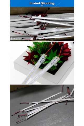 2 Adet 1 Metre Yüksek Lümen Beyaz Işık Şerit Led Bar 220v Opak, Butonlu Fişli, Mutfak Dolap Altı Yeşil-Opak