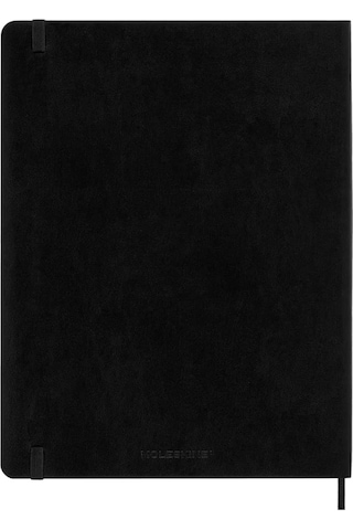 Moleskine 12 Ay Haftalık Ajanda Xl Boy 19x25 Yumuşak Kapak Siyah Siyah