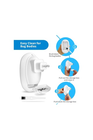 Leezsing Evler İçin Mini Toprak Sinek Öldürücü Lambası - Mor Işık Dalgalarıyla Çekme + Elektrik Çarpımı İle Yok Etme - Sessiz Çalışma - Güvenli Dış Kafes - Siyah - Avrupa Standartı 110v-240v