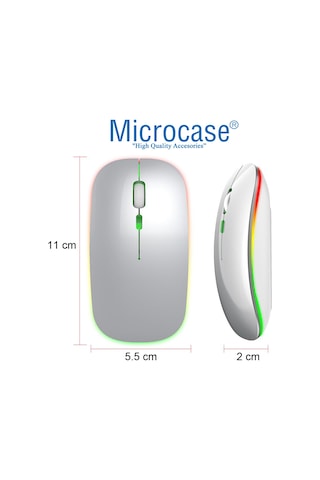 Microcase AL2767 Kablosuz Bluetooth RGB Çift Modlu Mouse