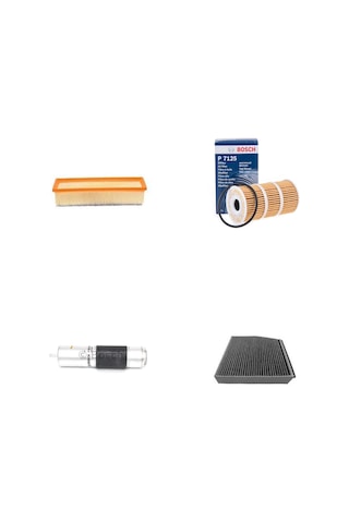 Bosch Filtre Bakım Seti Mercedes C200 D W205 Bluetec 136 Beygir 2014+ Dizel Hava + Yağ F + Yakıt F. + Polen Bosch Bosch Filtre Bakım Seti Mercedes C200 D W205 Bluetec 136 Beygir 2014+ Dizel Hava + Yağ F + Yakıt F. + Polen Bosch