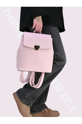 Daniele Patrici Şehir A5 Deri Sırt Çantası 203231438 Pembe