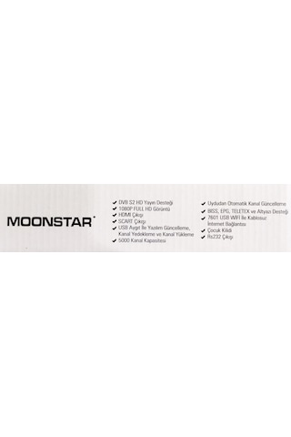 Moonstar Full Hd Kasalı Dsr-6500 Blue Karavan Ve Tüplü Tv Lere Uygundur