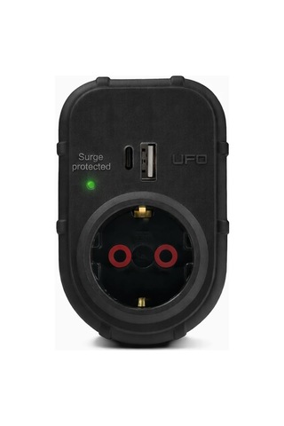 Yeni Tekli Akım Korumalı 5v 2,4a Usb Ve Type-c İle Hızlı Şarj, Topraklı Priz, Sürekli Koruma, 16a 250v, Max 3500w Aşırı Yük Koruması Siyah