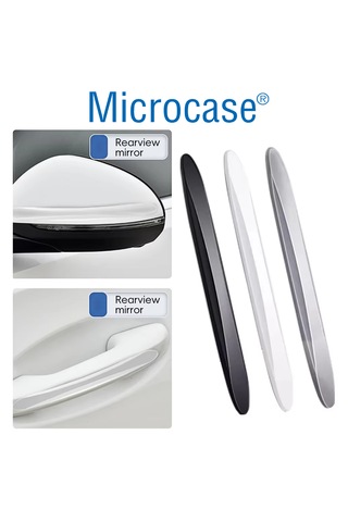 Microcase 4'lü Universal Çizik Önleyici Şerit Araç Koruma Bandı Seti Al5361 Siyah