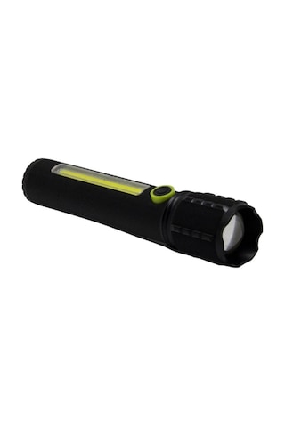 Gold Silver Gs 400 10w Çelik Kasa Zoom Özellikli Usb Şarjlı El Feneri Siyah