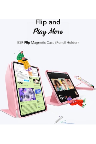 iPad Uyumlu 10. Nesil / 11.nesil A14/a16 Flip Manyetik Kılıf Kapaklı Kılıf