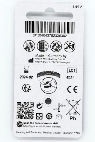 Remcell 312 Numara 1.45V İşitme Cihazı Pili Blister 6 x 10'lu