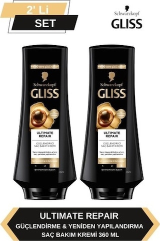Gliss Ultimate Repair Saç Kremi 2 x 360 ML