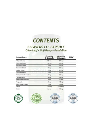 Gökçek Şifa Yoğurt Otu LLK (Cleavers Llc Capsule) 60 Kapsül