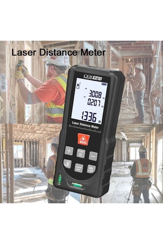 Tongxida 100m Lazer Ölçüm Aracı, Kırmızı Işık Açı İle Black Model 328ft