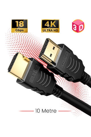Hdmi 2.0 4k Ultra Hd Ses Ve Görüntü Aktarım Kablosu 10 Metre