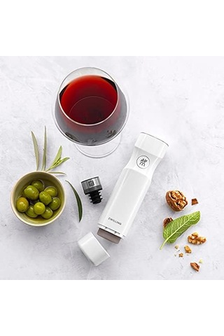 Fresh & Save Vakumlu Şarap Tıpası Seti, 3 Parça, Gri -