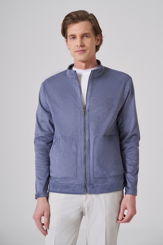 Morven Erkek Mavi Trend Baharlık Çift Taraflı Süet Mont 26ms024003300 Mavi