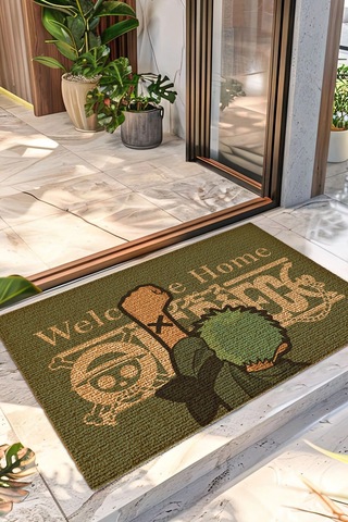 Decovetro Renkli Kapı Önü Halı Paspas One Piece Zoro Baskılı 40 X 60 Cm Çok Renkli