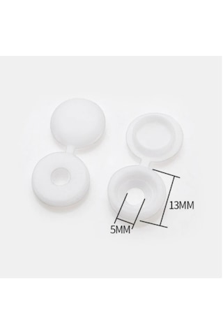 Vida Gizleyici Kapak Plastik (50 Li Paket) Beyaz
