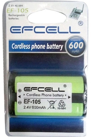 Efcell Ef-105 2.4 Volt 600 Mah Telsiz Telefon Pili Mp105 Hhr-p105