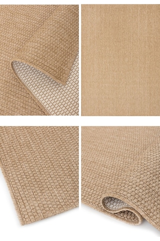 Sisal Jüt Hasır Model Dokuma Halı Toz Vermez, Kahve Kahve