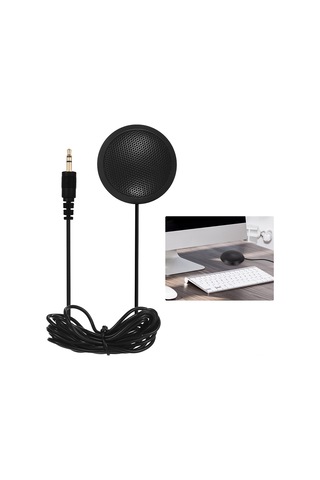 Maiyame 360 Derece Yönlü Masaüstü Mikrofon - 3.5mm Jaklı, Yüksek Hassasiyetli, 2m Kablo, Video Konferans & Kayıt İçin
