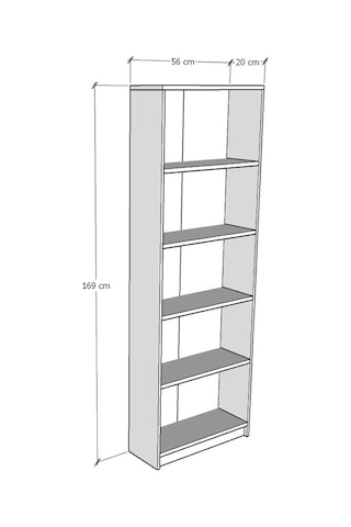 Asra Trend Çalışma Masası Seti ÇMT001 %100 MDF Kitaplıklı Raflı Ofis Takımı Kül Gri