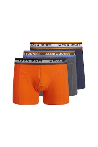 Jack & Jones 3'Lü Logolu Boxer Paketi - Myle 12236561 Navy Blazer Lacivert