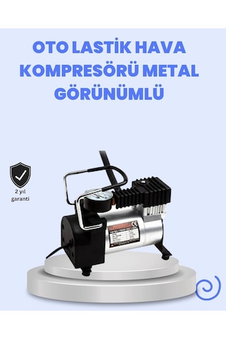 Buğz Dc 12v Metal Hava Kompresörü Araç Lastik Şişirme 35l/dk