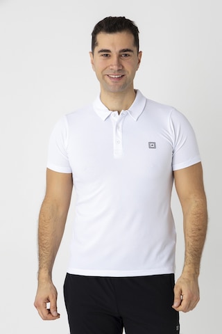 Crozwise Waffle Polo Yaka Tişört 7150-08 Beyaz