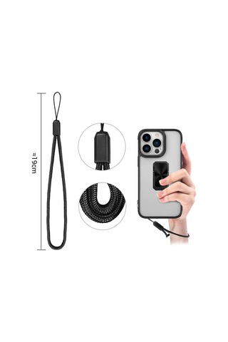 Apple Uyumlu iPhone 13 Pro Uyumlu Zore V-bax Kılıf-siyah Siyah -