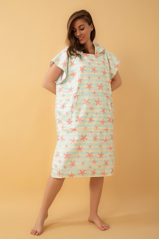 Starfish Yetişkin Sörf Panço Kapüşonlu Plaj Havlusu Sm Beden