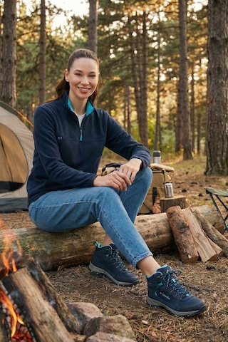 Lela Slim Fit Yumuşak Dokulu Anti-Pilling Tüylenme Yapmayan Yarım Fermuarlı Bayan Polar 5907000 Lacivert