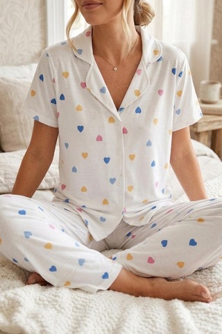 Norcia Sports Renkli Kalp Desenli Düğmeli Kısa Kollu Pijama Takımı 4591 Kar Beyaz Çok Renkli - 929322850 Çok Renkli - 929322850 Çok Renkli Norcia Sports Renkli Kalp Desenli Düğmeli Kısa Kollu Pijama Takımı 4591 Kar Beyaz Çok Renkli - 929322850 Çok Renkli - 929322850 Çok Renkli