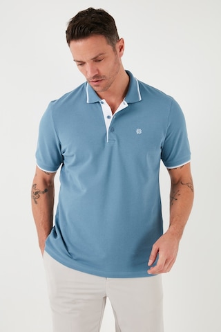 Buratti % 100 Pamuk Düğmeli Regular Fit Erkek Polo Yaka T Shirt 5902118 Mavi