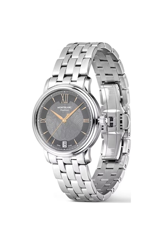 Montblanc Tradition Automatic Date 32 Mm Otomatik Saat 132317 Gri